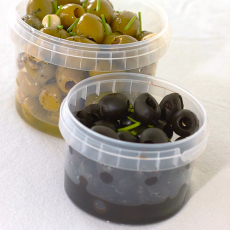 36 Feinkostbecher, PP 240 ml Ø 9,5 cm · 5,6 cm transparent mit Originalitätsverschluss