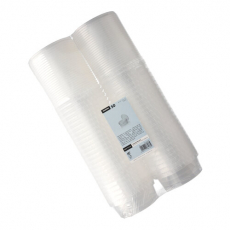 50 Feinkostbecher, PP 300 ml Ø 11,8 cm · 5,1 cm transparent mit Originalitätsverschluss