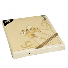 20 Servietten ROYAL Collection 1/4-Falz 40 cm x 40 cm gold Festive Moments