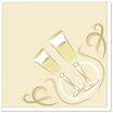 20 Servietten ROYAL Collection 1/4-Falz 40 cm x 40 cm gold Festive Moments