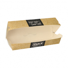 50 Baguetteboxen, Pappe pure 6,5 cm x 7,5 cm x 21 cm Good Food