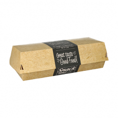 50 Baguetteboxen, Pappe pure 6,5 cm x 7,5 cm x 21 cm Good Food