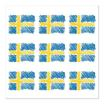 20 Servietten, 3-lagig 1/4-Falz 33 cm x 33 cm Sverigeflagga