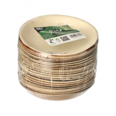 25 Teller, Palmblatt pure rund Ø 15 cm · 1,5 cm