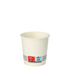 50 Trinkbecher, Pappe 0,1 l Ø 6,3 cm · 6 cm weiss
