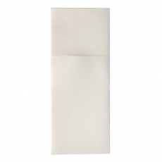 100 Bestecktaschen, Airlaid 40 cm x 48 cm weiss mit Besteckfalz