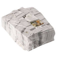 50 Pommes-Frites-Schütte, Pappe 4,3 cm x 14,5 cm x 11 cm Newsprint mit Klappdeckel