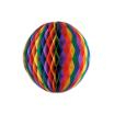 Wabenball Ø 30 cm Rainbow schwer entflammbar