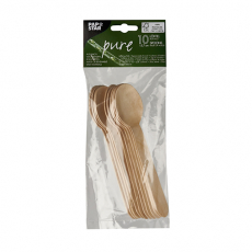 10 Löffel, Holz pure 15,7 cm