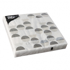 20 Servietten, 3-lagig 1/4-Falz 33 cm x 33 cm Pastilles