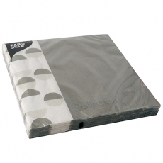 20 Servietten, 3-lagig 1/4-Falz 40 cm x 40 cm Pastilles