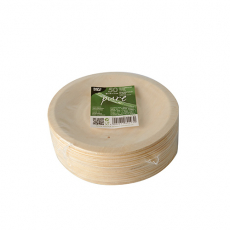 50 Fingerfood - Teller, Holz pure rund Ø 14 cm · 2 cm