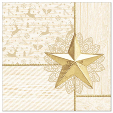 50 Servietten ROYAL Collection 1/4-Falz 40 cm x 40 cm champagner Rising Star