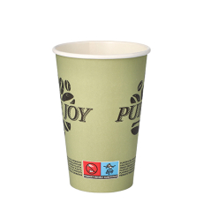 50 Trinkbecher, Pappe 0,3 l Ø 8 cm · 11,7 cm grün Pure Joy