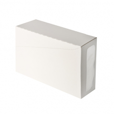 100 Bestecktaschen, Airlaid 40 cm x 33 cm weiss mit Besteckfalz