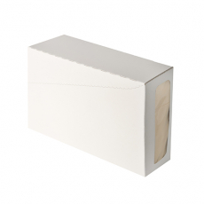 100 Bestecktaschen, Airlaid 40 cm x 33 cm creme mit Besteckfalz