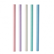 200 Bubble Tea Halme Papier Ø 12 mm · 20 cm farbig sortiert