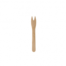 25 Snack-Gabeln, Holz pure 12,1 cm