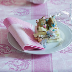 50 Servietten ROYAL Collection 1/4-Falz 40 cm x 40 cm rosa Linum