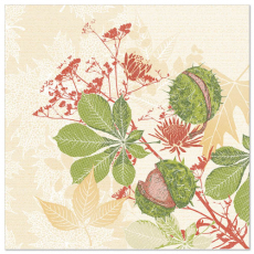 50 Servietten ROYAL Collection 1/4-Falz 40 cm x 40 cm Autumn Leaves