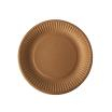 50 Teller, Pappe pure rund Ø 19 cm braun