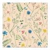 20 Servietten, 3-lagig 1/4-Falz 33 cm x 33 cm natur Sommaräng aus recyceltem Papier