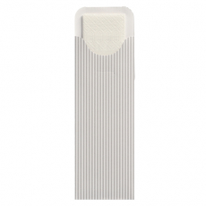 500 Bestecktaschen 23,5 cm x 7,3 cm weiss Lines inkl. weißer Serviette 40 x 40 cm 2-lag.
