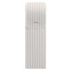500 Bestecktaschen 23,5 cm x 7,3 cm weiss Lines inkl. weißer Serviette 40 x 40 cm 2-lag.