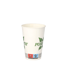 50 Trinkbecher, Pappe 0,2 l Ø 7,3 cm · 9,9 cm weiss Pure Joy