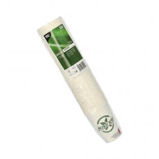 50 Trinkbecher, Pappe 0,2 l Ø 7,3 cm · 9,9 cm weiss Pure Joy