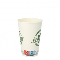 50 Trinkbecher, Pappe 0,2 l Ø 7,3 cm · 9,9 cm weiss Pure Joy