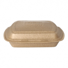 50 Menüboxen mit Klappdeckel, XPP 3-geteilt 7 cm x 20,5 cm x 24 cm beige