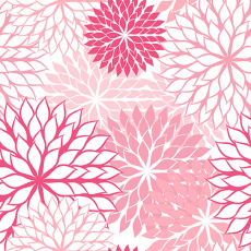 20 Servietten, 3-lagig 1/4-Falz 40 cm x 40 cm rose Floralies