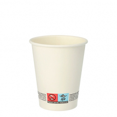 20 Trinkbecher, Pappe To Go 0,2 l Ø 8 cm · 9,1 cm weiss