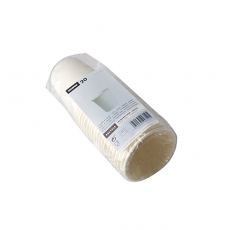 20 Trinkbecher, Pappe To Go 0,2 l Ø 8 cm · 9,1 cm weiss