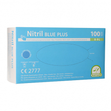 10 x  100 Medi-Inn® Handschuhe, Nitril puderfrei Blue Plus blau Größe L