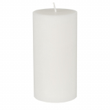 Stumpenkerze Ø 70 mm · 150 mm weiss aus 100% Stearin, durchgefärbt