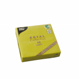 20 Servietten ROYAL Collection 1/4-Falz 25 cm x 25 cm limonengrün