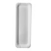 250 Teller, Pappe pure eckig 8 cm x 23 cm weiss