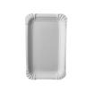 250 Teller, Pappe pure eckig 10 cm x 16 cm weiss