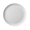 50 Teller, Pappe pure rund Ø 24 cm · 2 cm weiss
