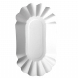 250 Schalen, Pappe pure oval 10,5 cm x 20 cm x 3,5 cm weiss