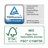 100 Tortenunterlagen, Pappe pure rund Ø 30 cm weiss mit gezacktem Rand