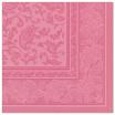 20 Servietten ROYAL Collection 1/4-Falz 40 cm x 40 cm rosa Ornaments