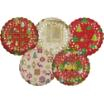 2 Präsentierschalen-Weihnachten Ø 23 cm verschiedene Weihnachtsdekore