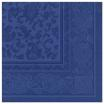 50 Servietten ROYAL Collection 1/4-Falz 40 cm x 40 cm dunkelblau Ornaments