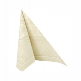 50 Servietten ROYAL Collection 1/4-Falz 40 cm x 40 cm champagner Ornaments