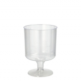 10 Stiel-Gläser für Rotwein, PS 0,2 l Ø 7,2 cm · 10 cm glasklar einteilig