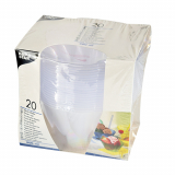 20 Eis- und Dessertschalen, PS rund 400 ml Ø 12 cm · 7 cm glasklar