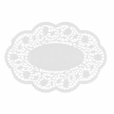 500 Mokkadeckchen oval 24 cm x 16,5 cm weiss